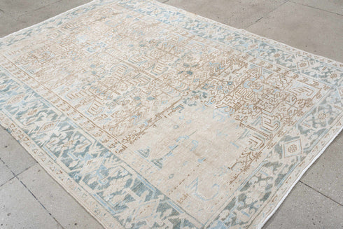 Antique Heriz Area Rug (6' x 9')